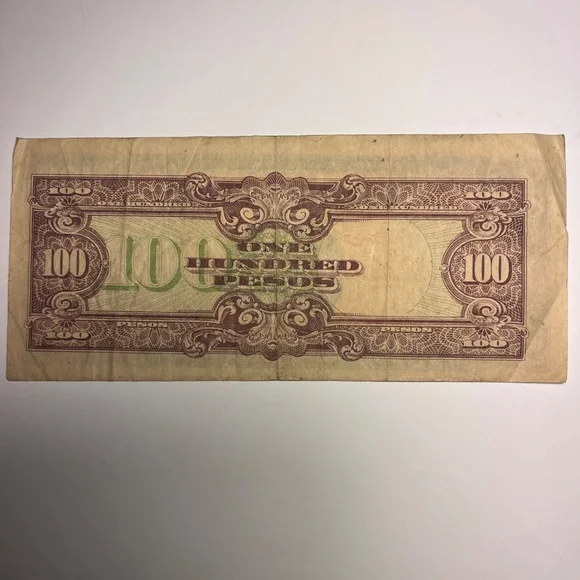 WWII Era Japanese Government Notes Used in Phillipines Set of Four 1, 5, 10, 100 - Picture 9 of 12